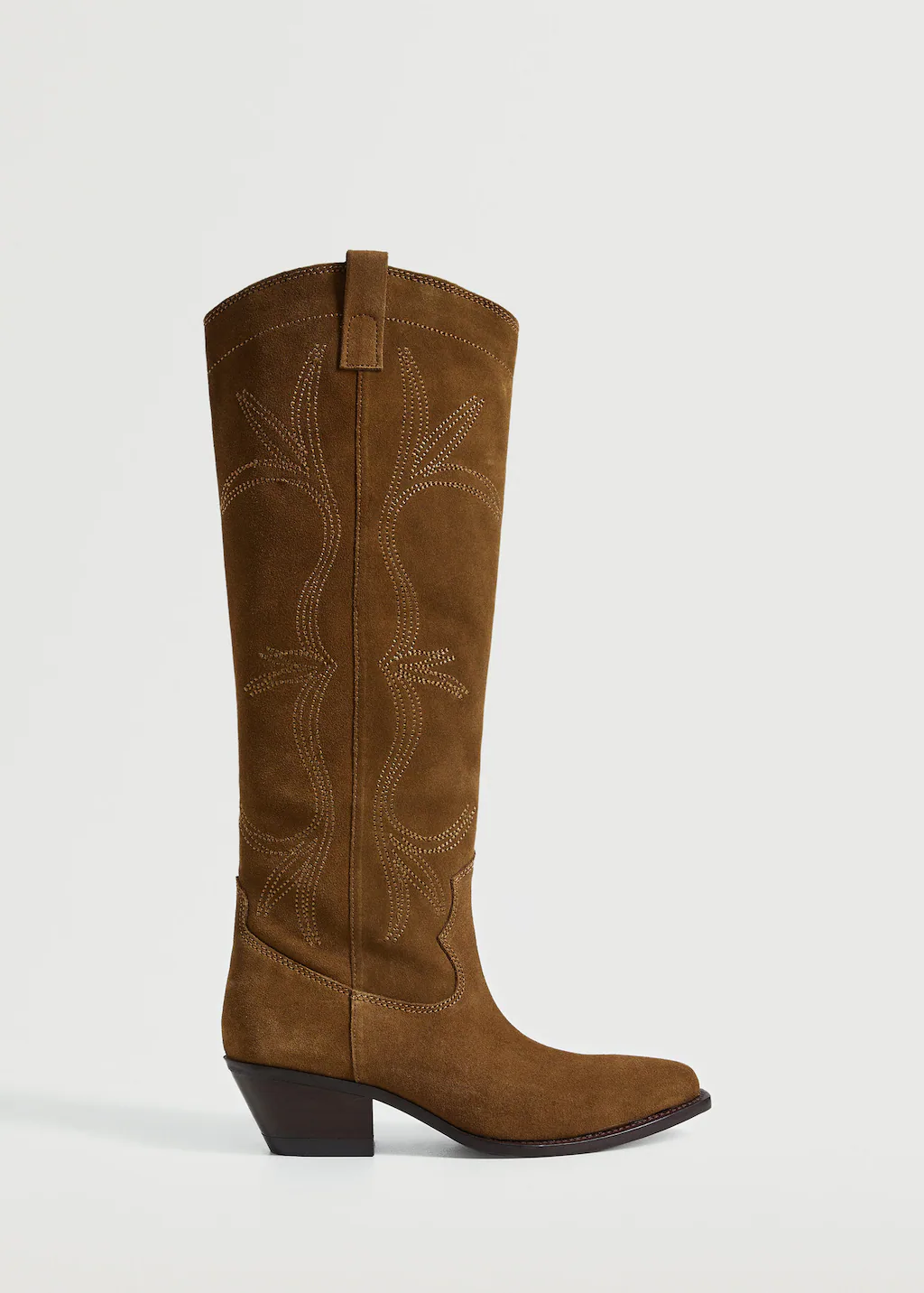 Cowboy Leather Boots, €69.99, Mango