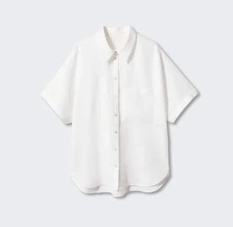 Mango Pocket Linen Shirt, €35.99