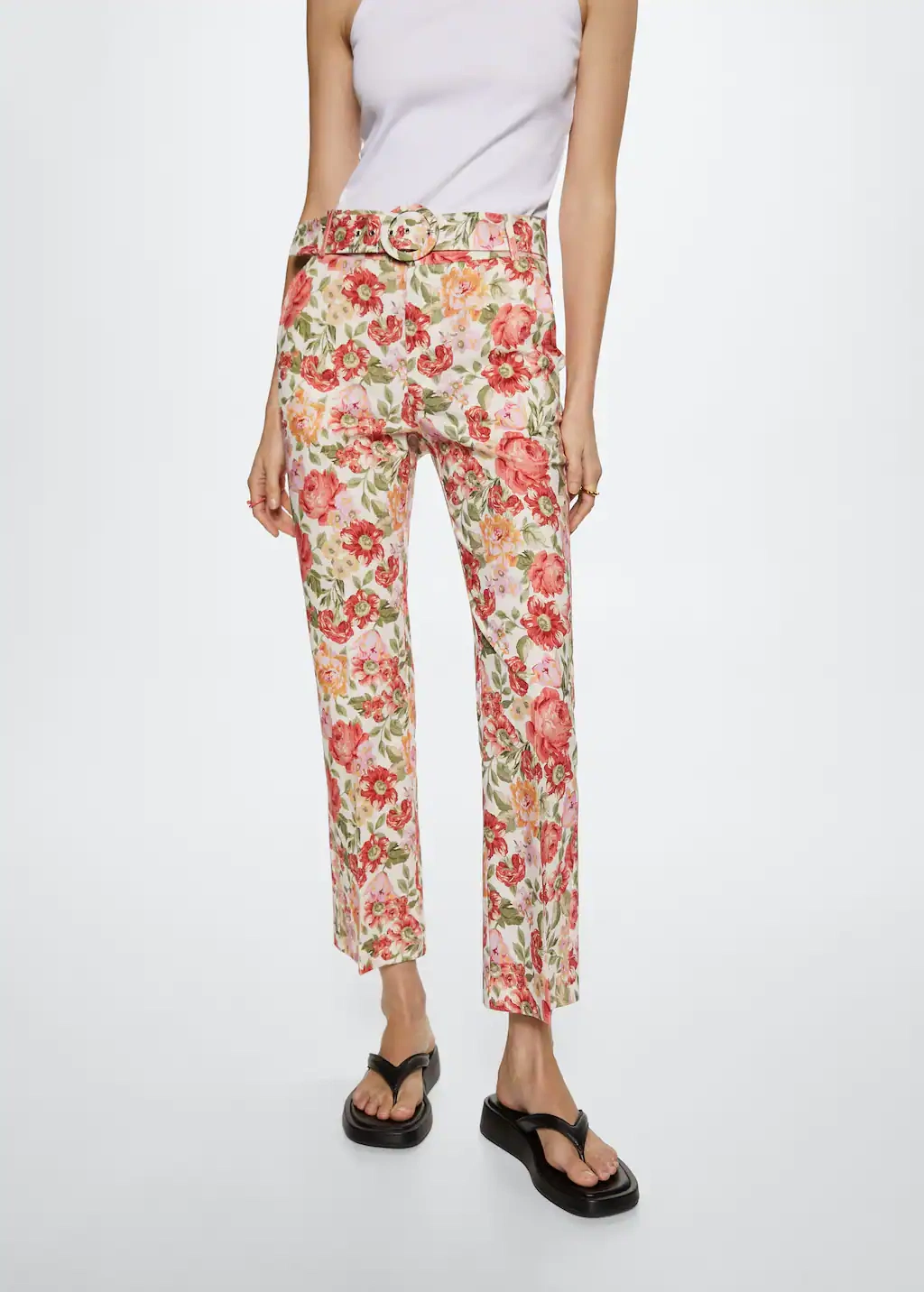 Belt Line Trousers, €29.99, Mango
