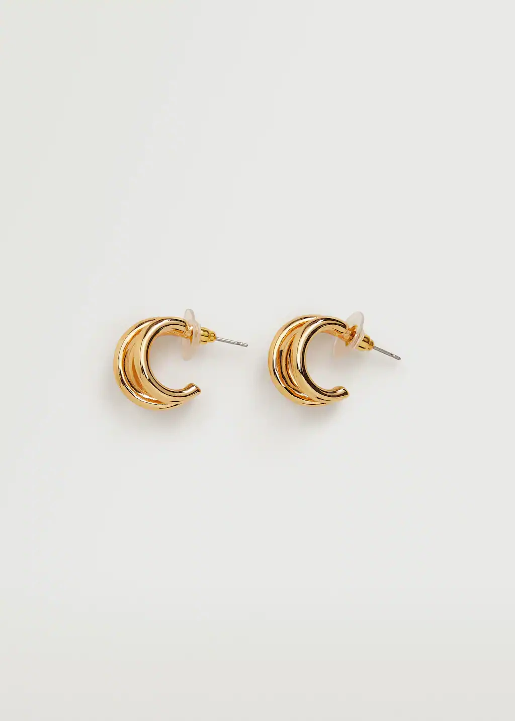 Metallic Hoop Earrings, €6.49, Mango