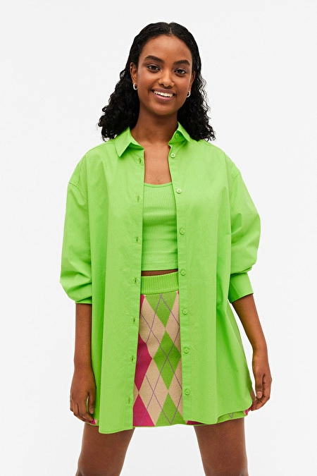 Oversized Poplin Shirt, €30, Monki