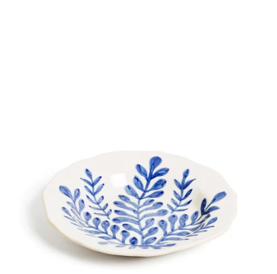 Blue leaf large bowl, €54, Hedgeroe Home