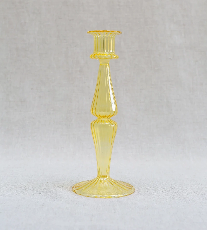Frilly Jules Ornate Glass Candlestick, €35.50, Centrepiece