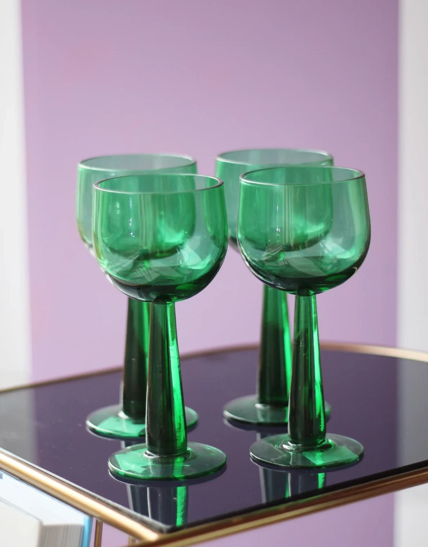 Fern green wine glass, set of 4, €26.50, April and the Bear