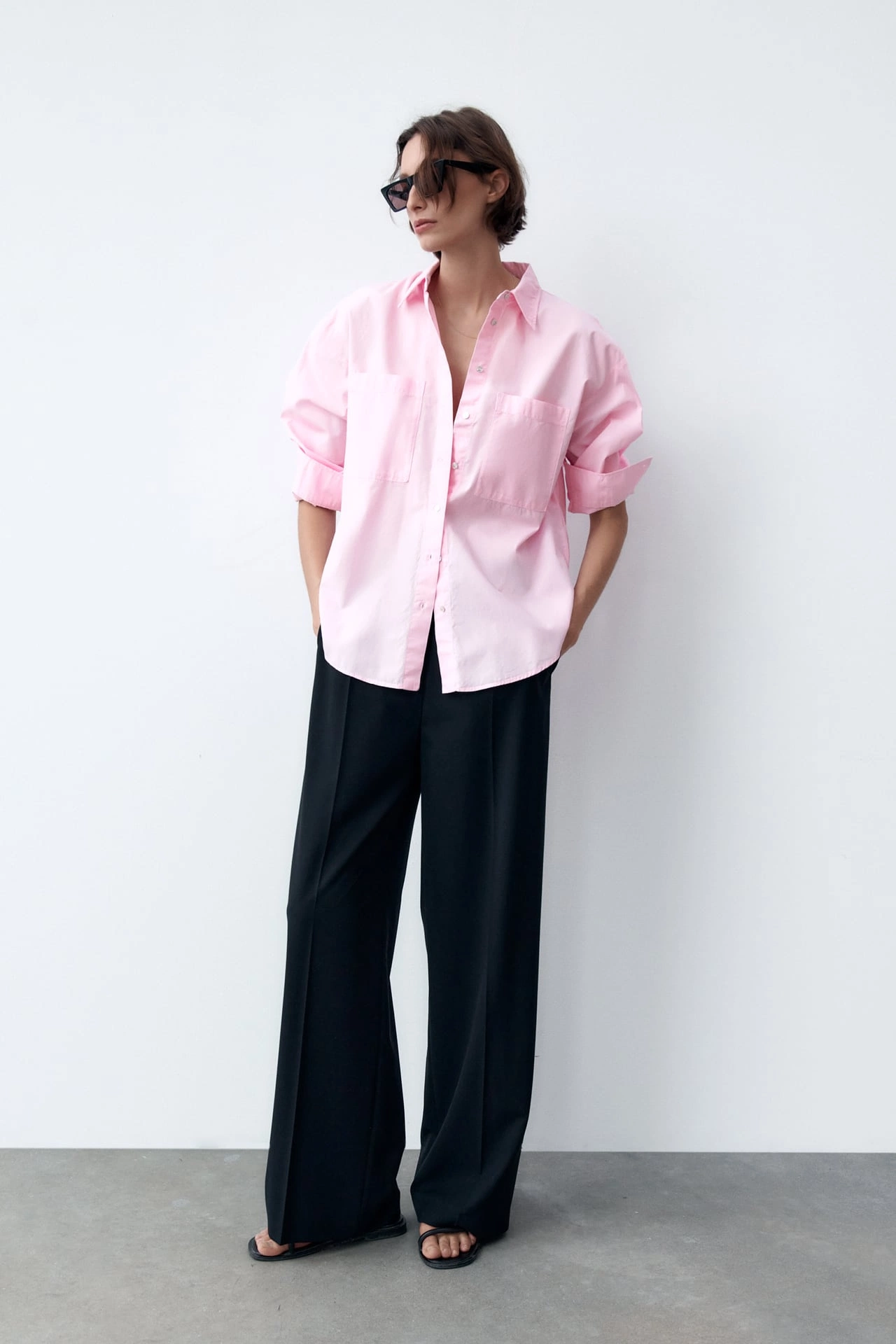 Poplin Shirt With Patch Pockets, €17.99 , Zara