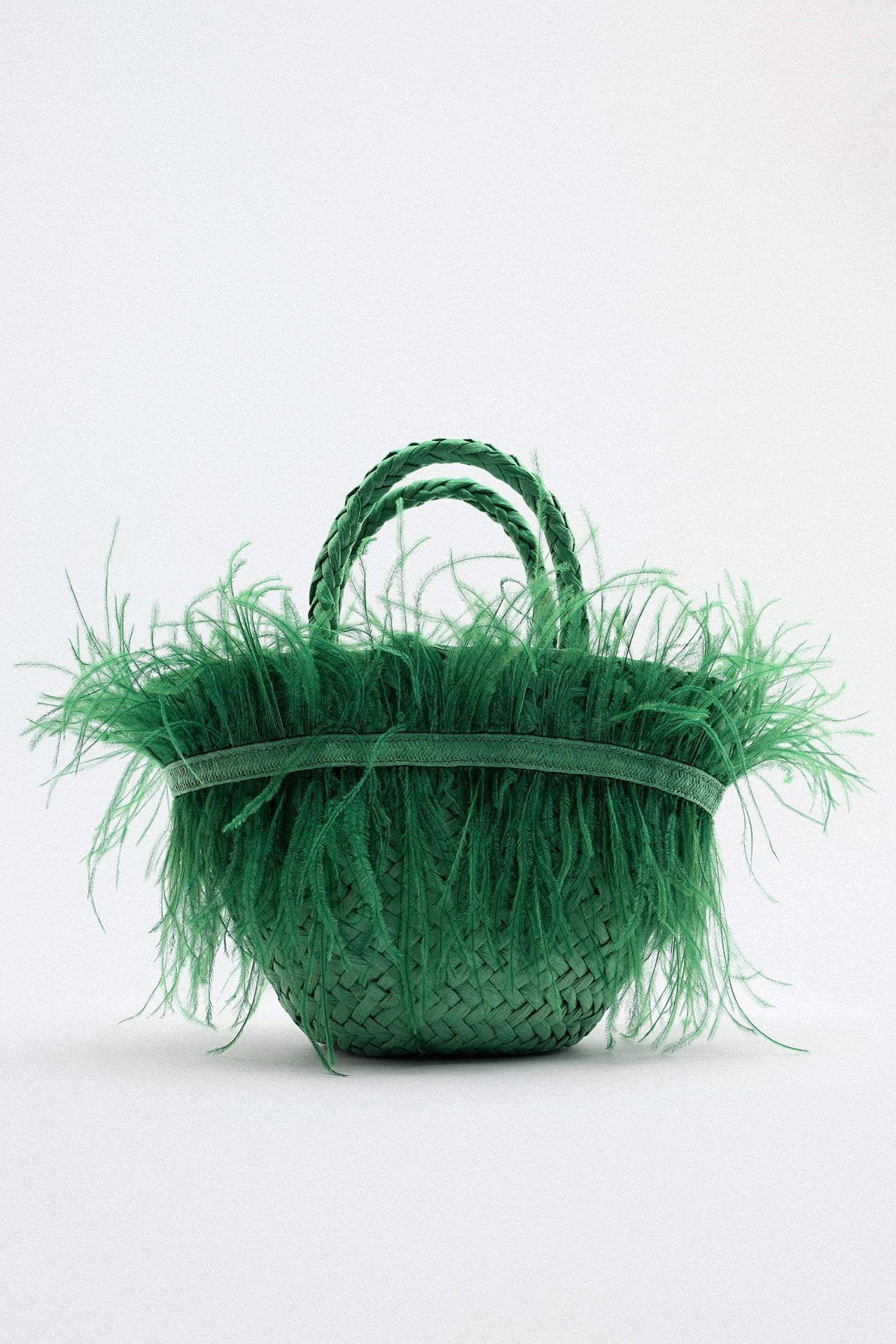 Mini Tote Bag With Feathers, €39.99 , Zara