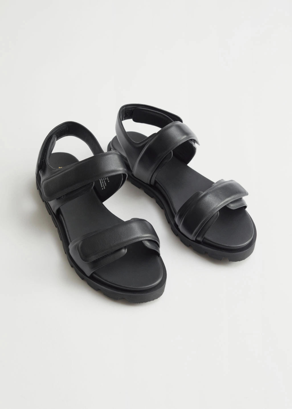 Velcro Strap Leather Sandals, €60, &Other Stories