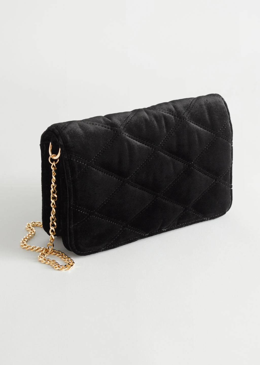 Quilted Velvet Clutch Bag, €36, &Other Stories