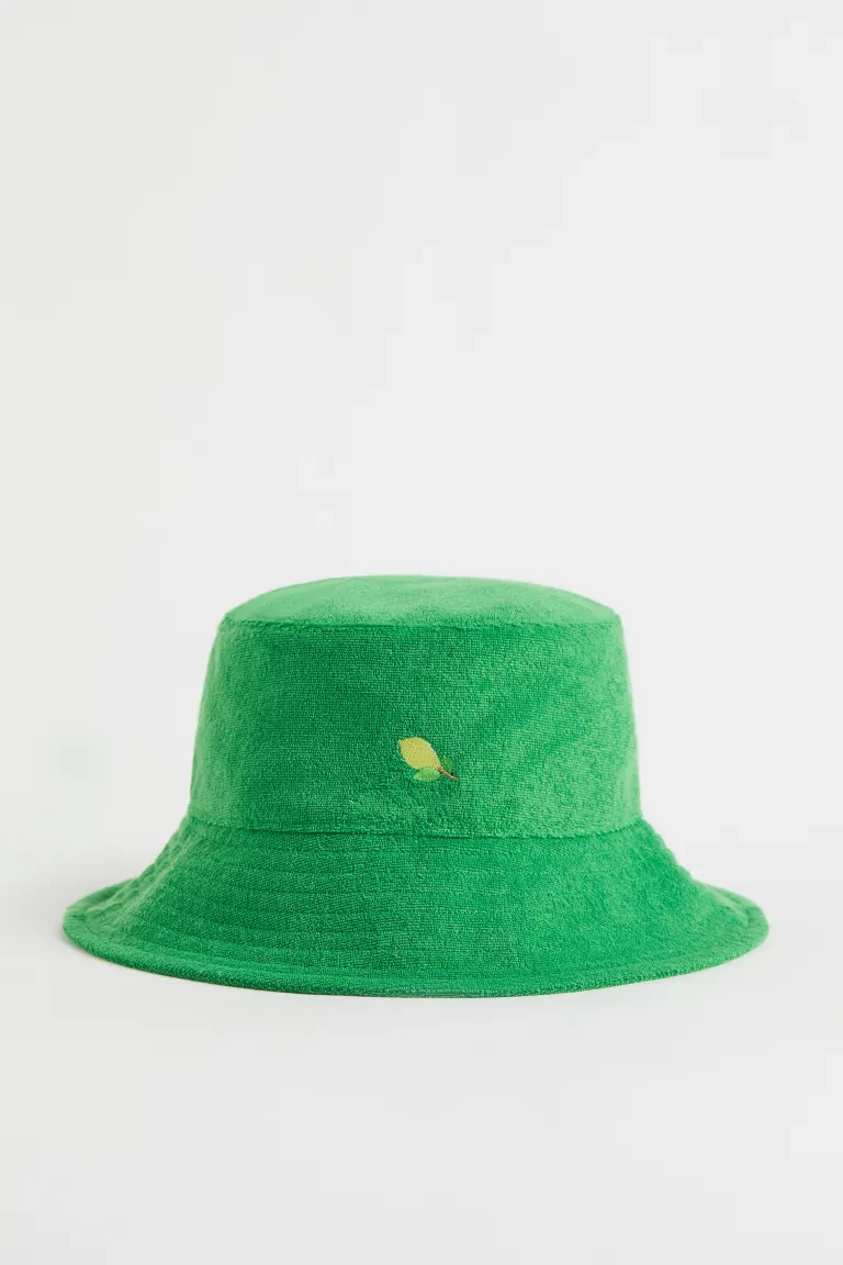 Terry Bucket Hat Green/Lime, €12.99, H&M