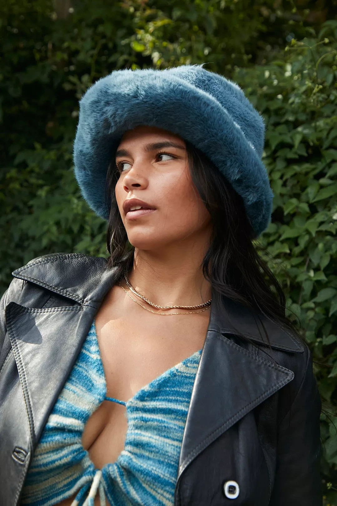 Oversized Faux Fur Bucket Hat, €39, Urban Outfitters