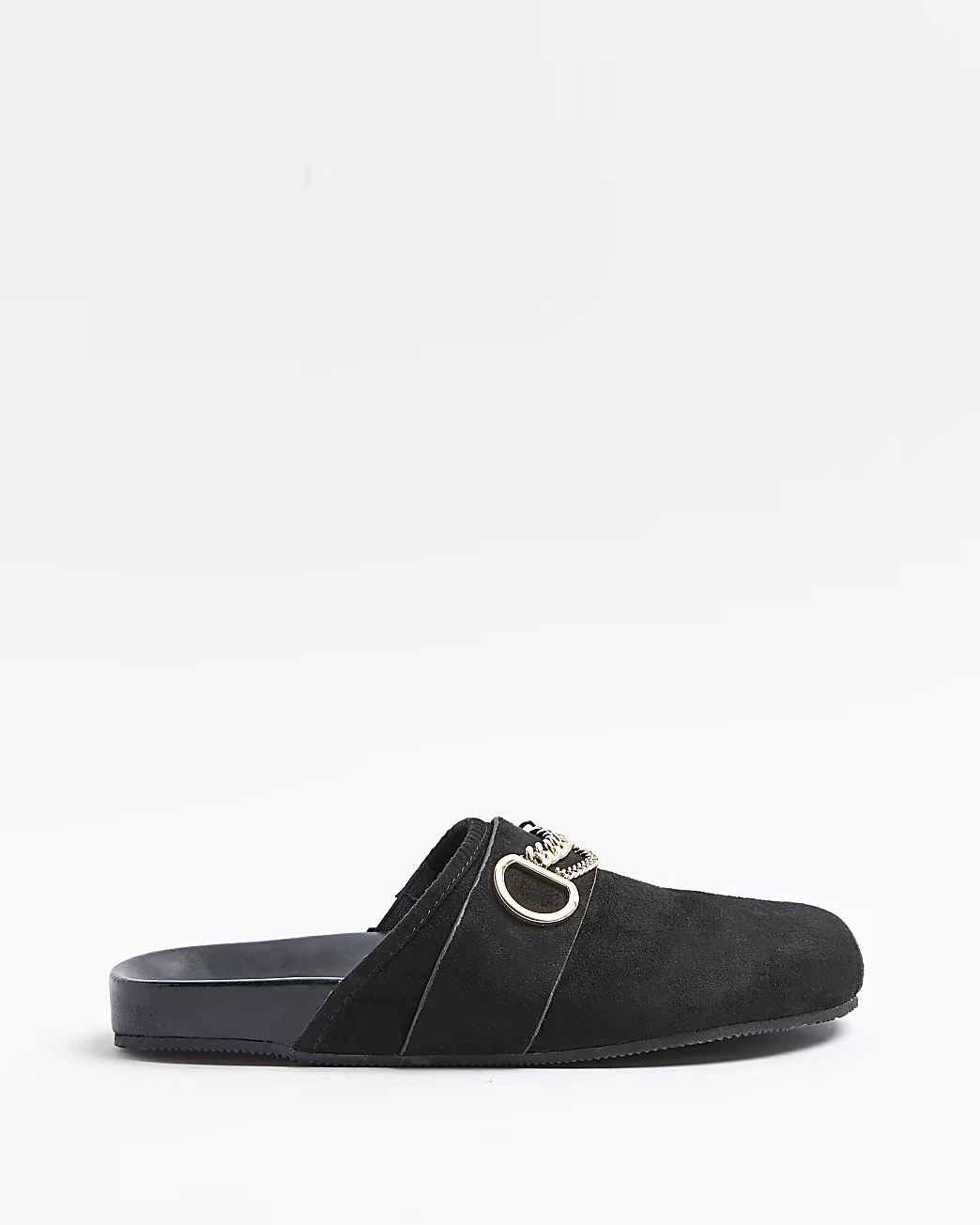 Black Chain Detail Clogs, €24, River Island