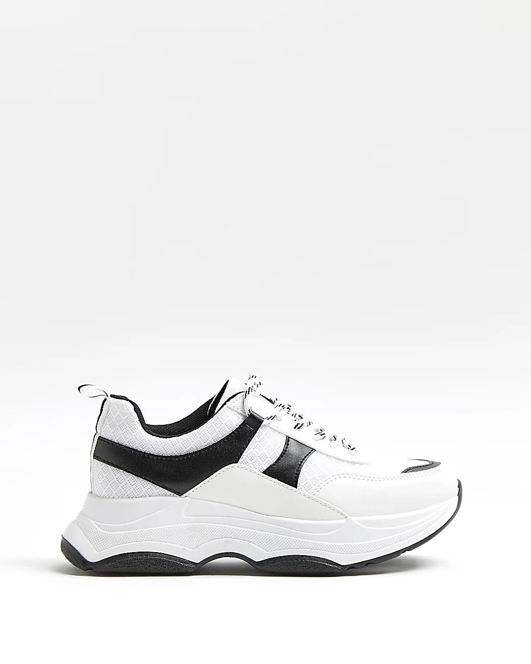Black Colour Block Chunky Trainers, €30, River Island