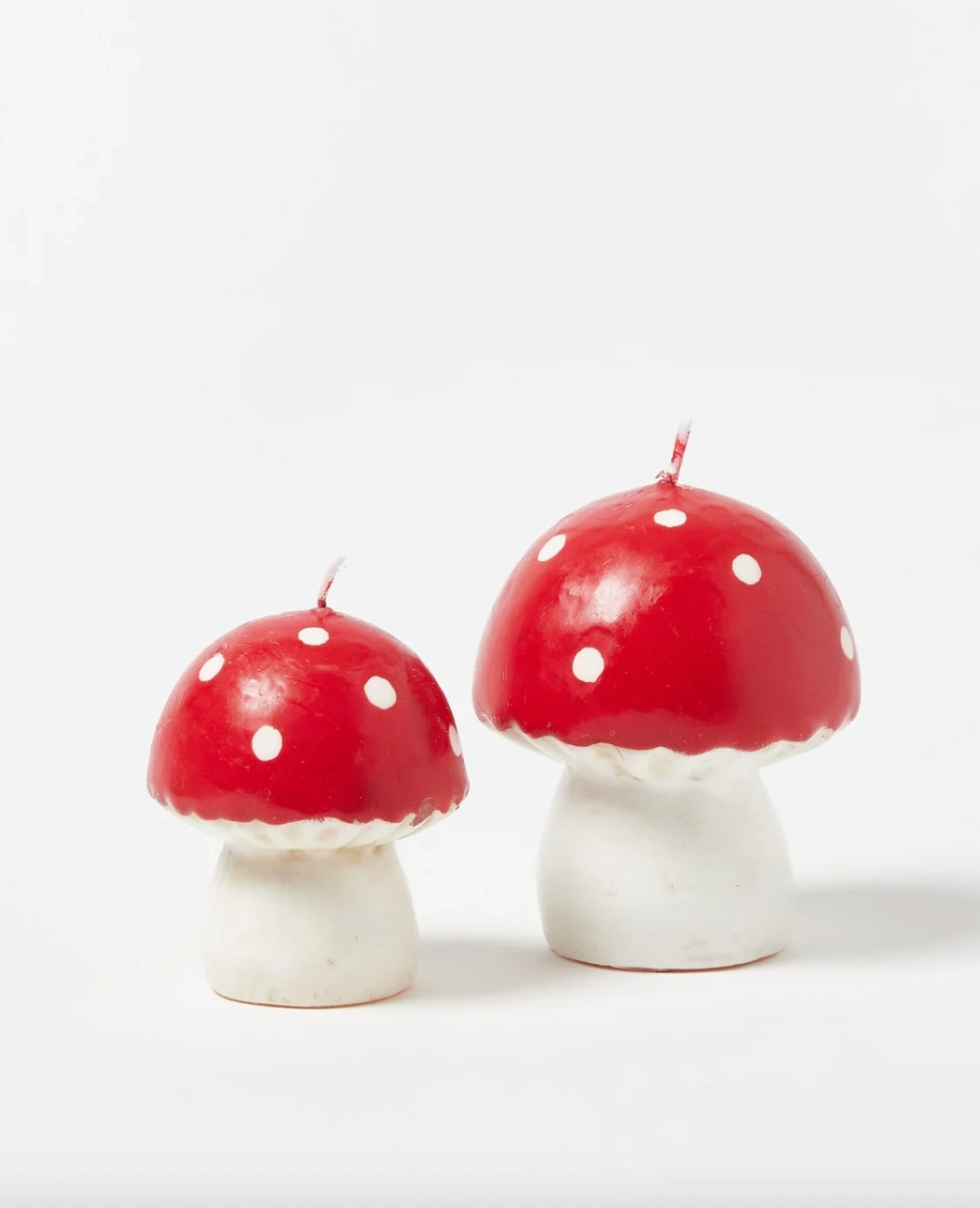 Red Wax Toadstool Candle Small, €12, Oliver Bonas