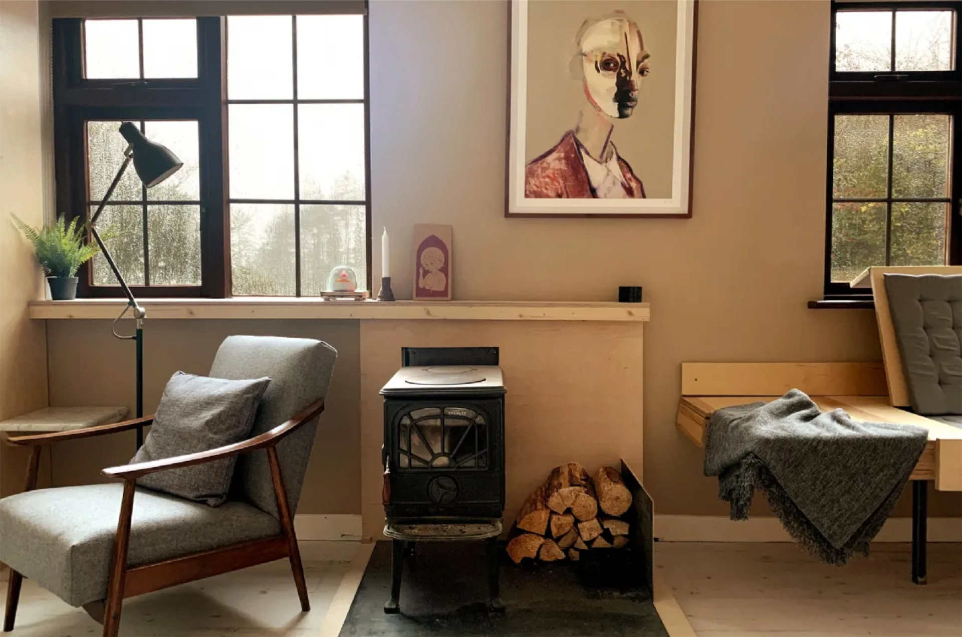 log cabin Tipperary stove