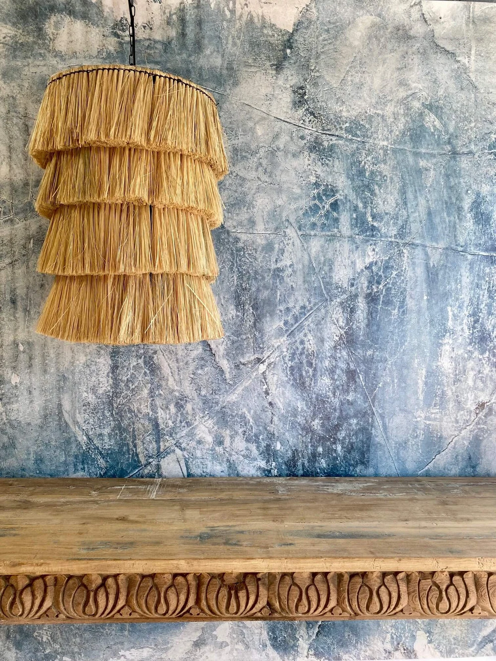 Rattan Fringe Pendant Lamp, €275