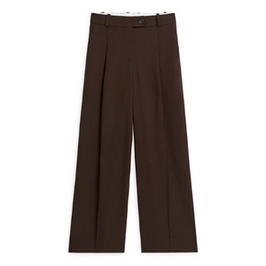 Wool Wide Hopsack Wool Trousers, €119, Arket 