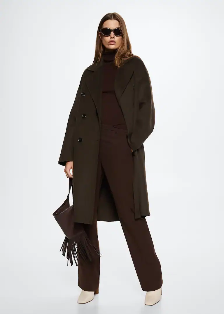 Handmade Oversize Wool Coat, €149.99, Mango