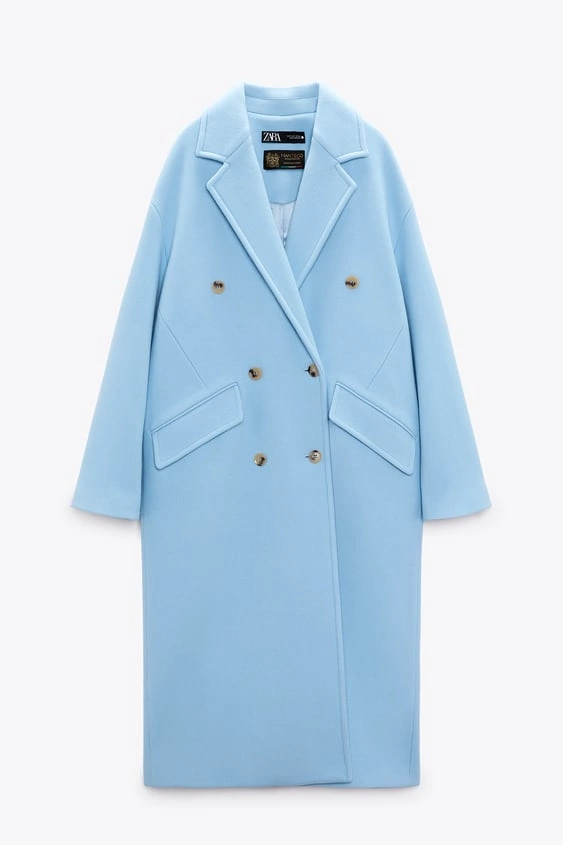 Oversized Coat With Wool, €149, Zara