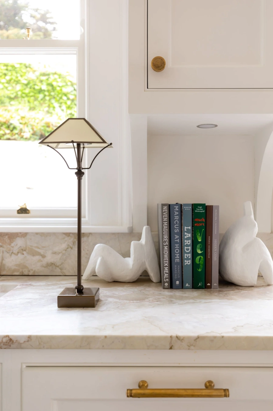 Bronzed brass cordless classic table lamp, €425, Dwell by Eilish Rickard Interiors