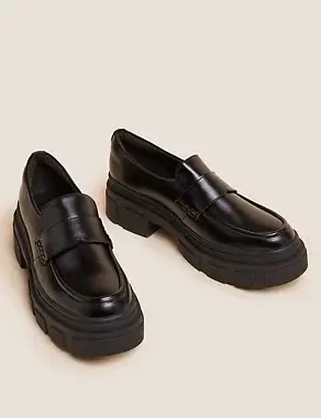 Chunky Flatform Loafers, €55, M&S
