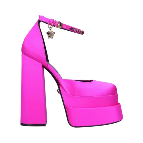 Versace Medusa Satin Platform Pumps, €835