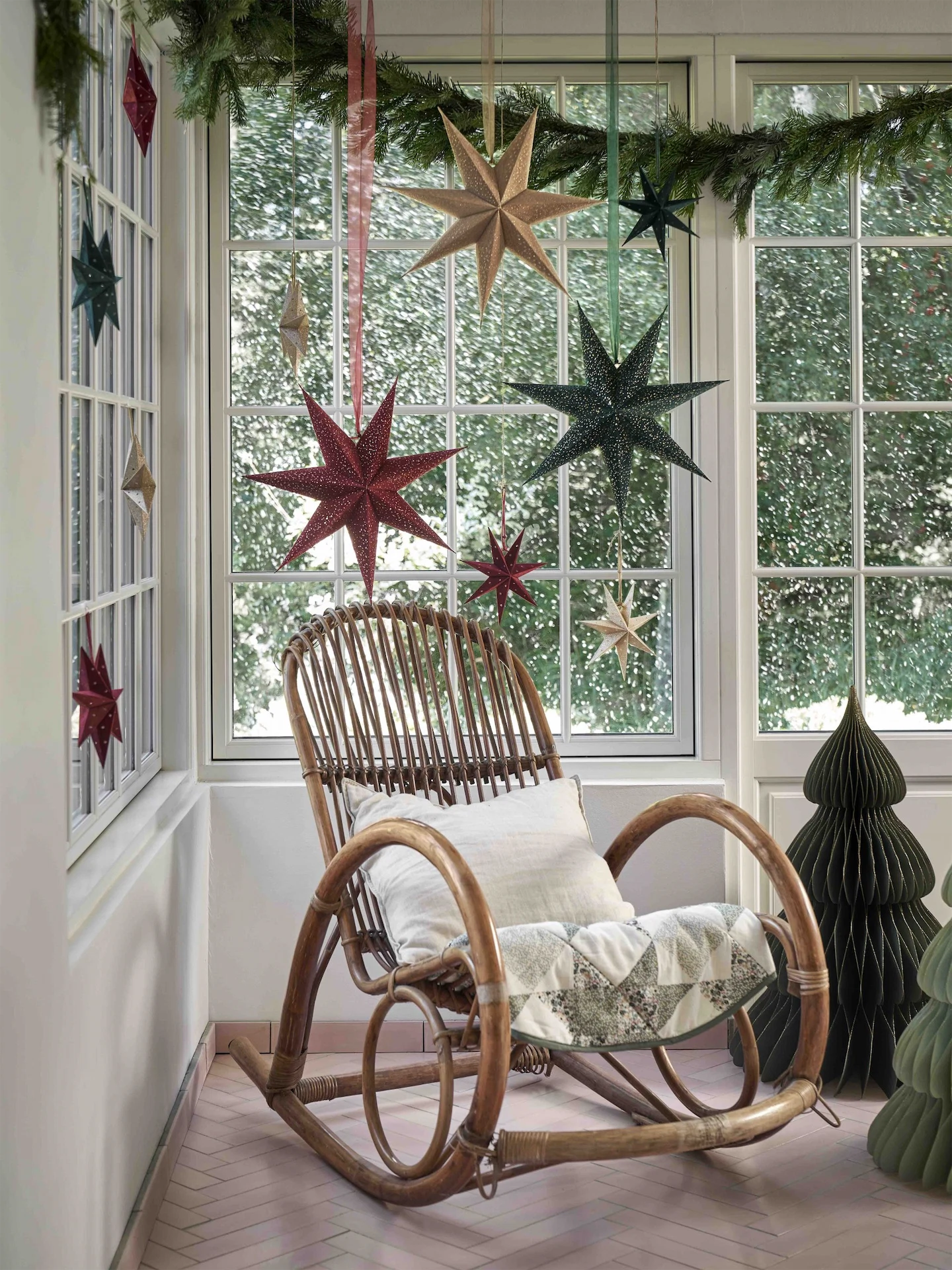 Glitter star, €2.64 each; decorative tree, from €27.90