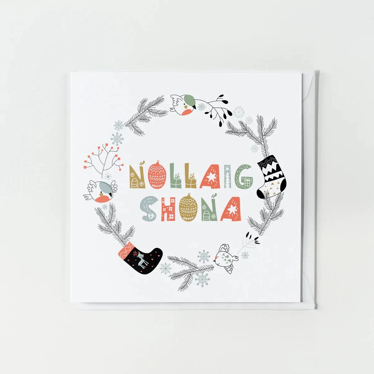 Nollaig Shona Greeting Card, €3.95, As Gaeilge