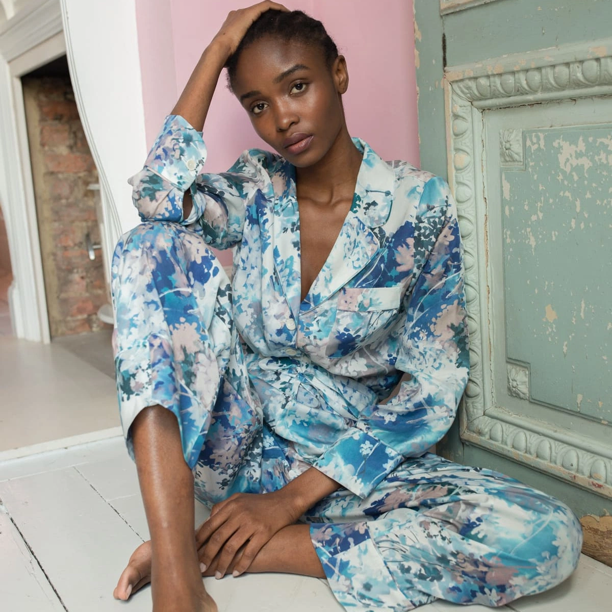 Ephemeral Bloom Pyjama Set, €204