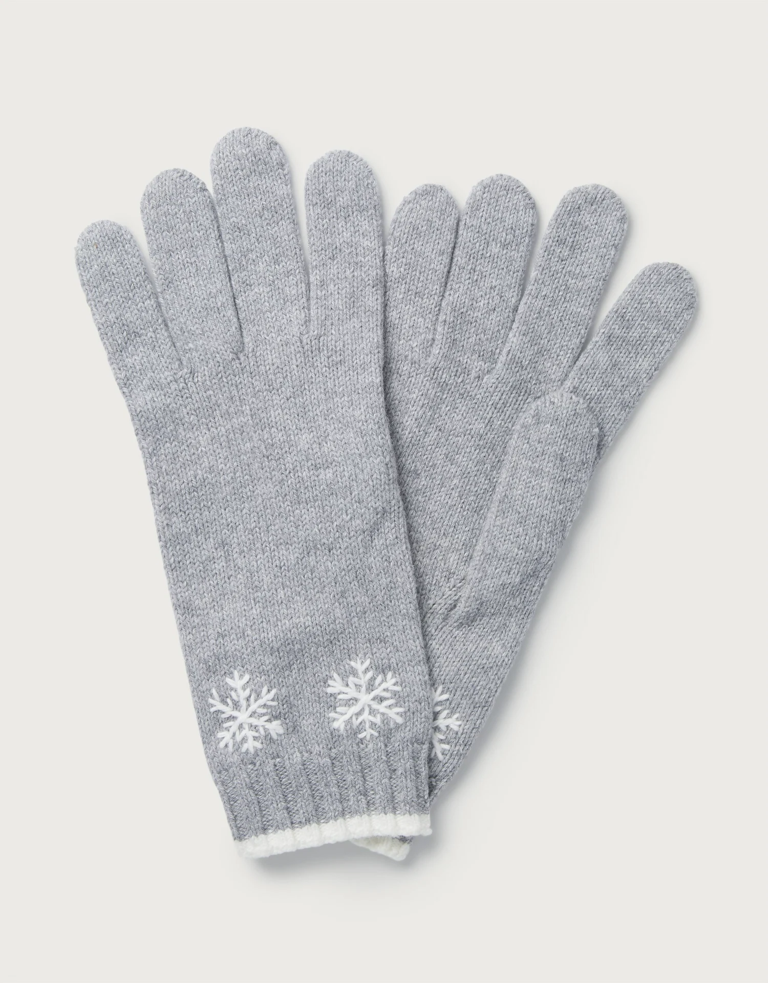 Organic-Cotton Snowflake Gloves, €64