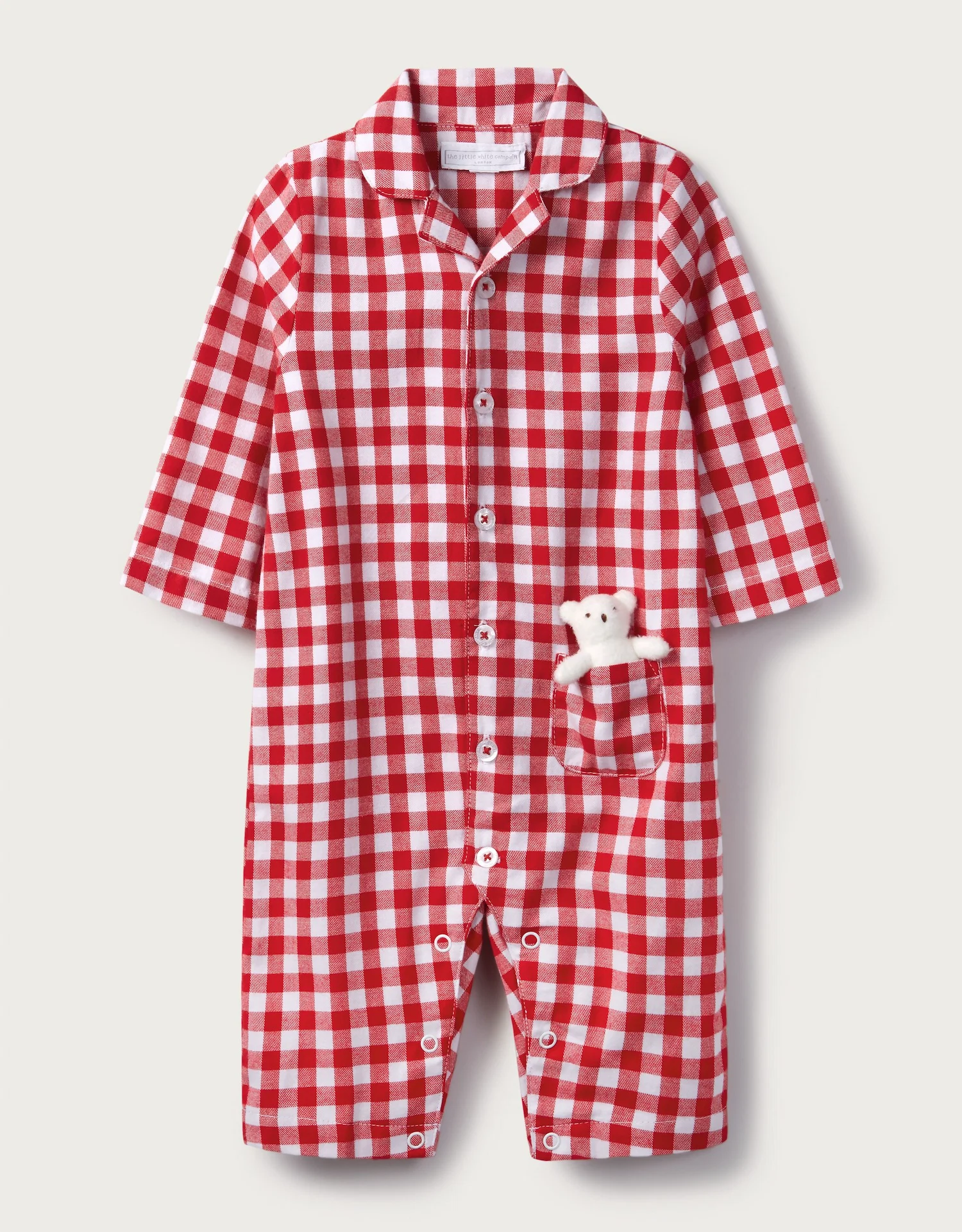 Gingham Sleepsuit with Toy, €42