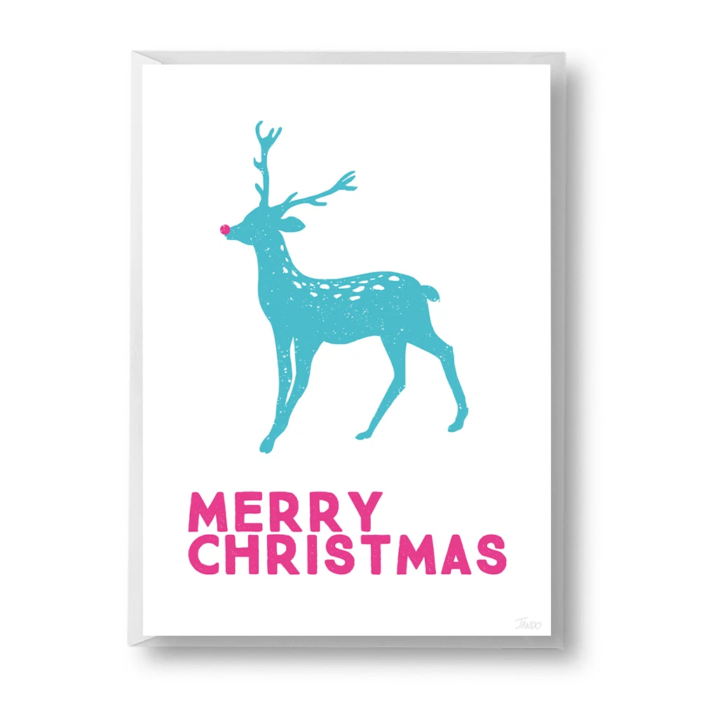 Red Nosed Reindeer card, €3.50, Jando