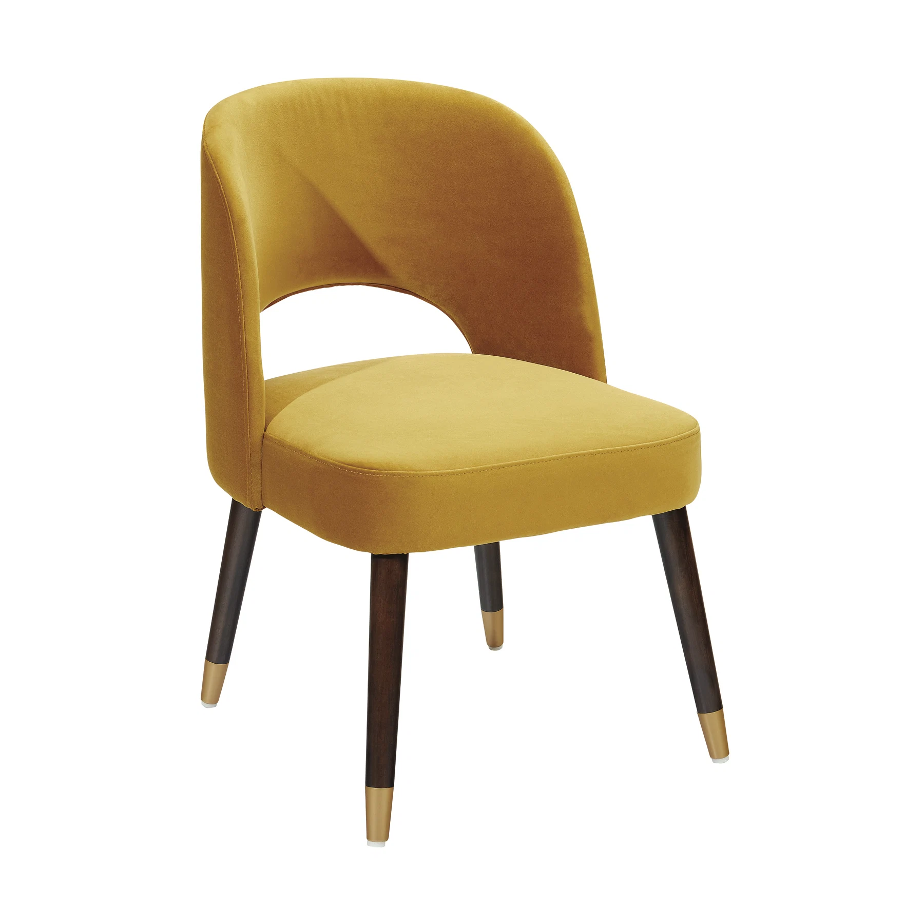 Yellow velvet chair, €169.99