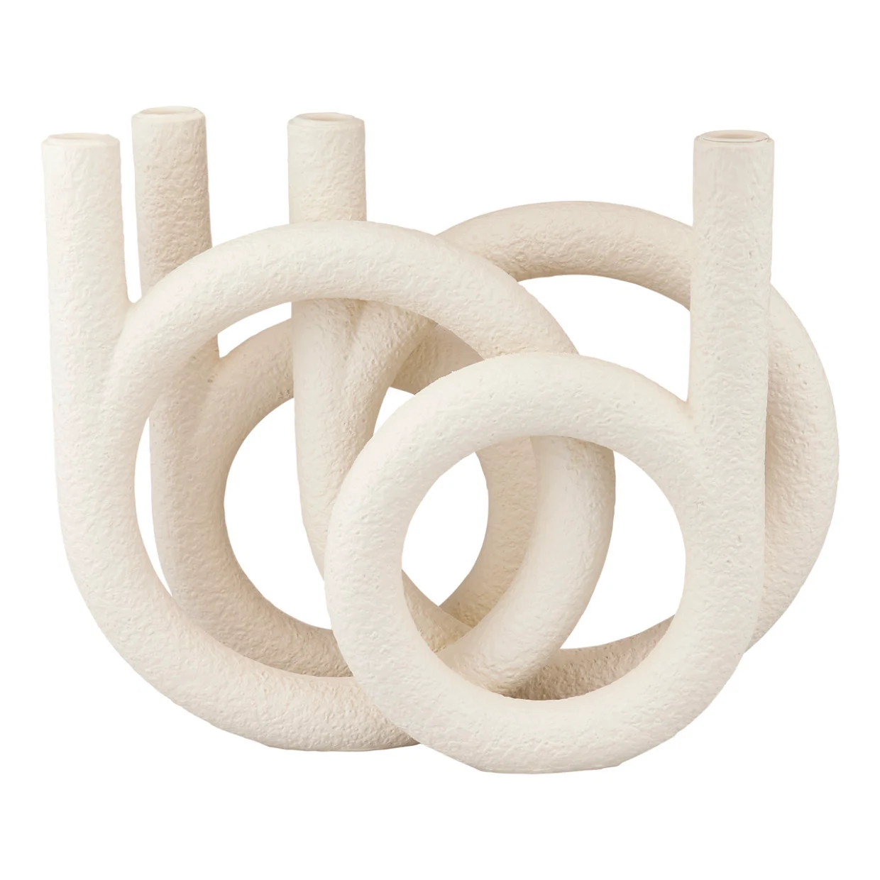 White textured circles candelabra, €20.99