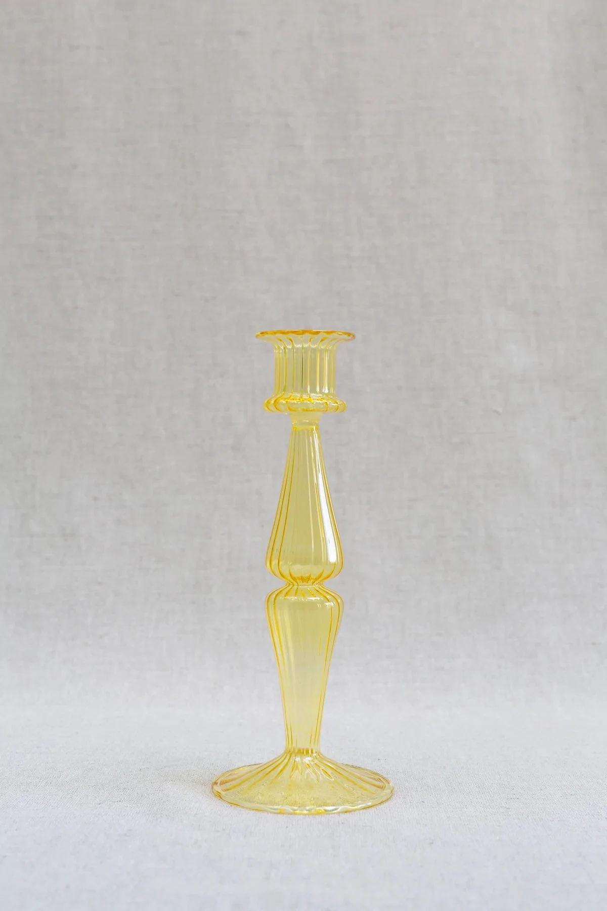 Frilly Jules Ornate Glass Candlestick, €35.50, Centrepiece