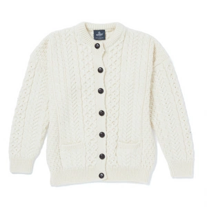 Achill Island Cardigan, €105, Aran Woollen Mills