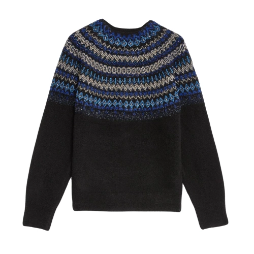 M&S Sparkly Fair Isle Funnel Neck Jumper, €50