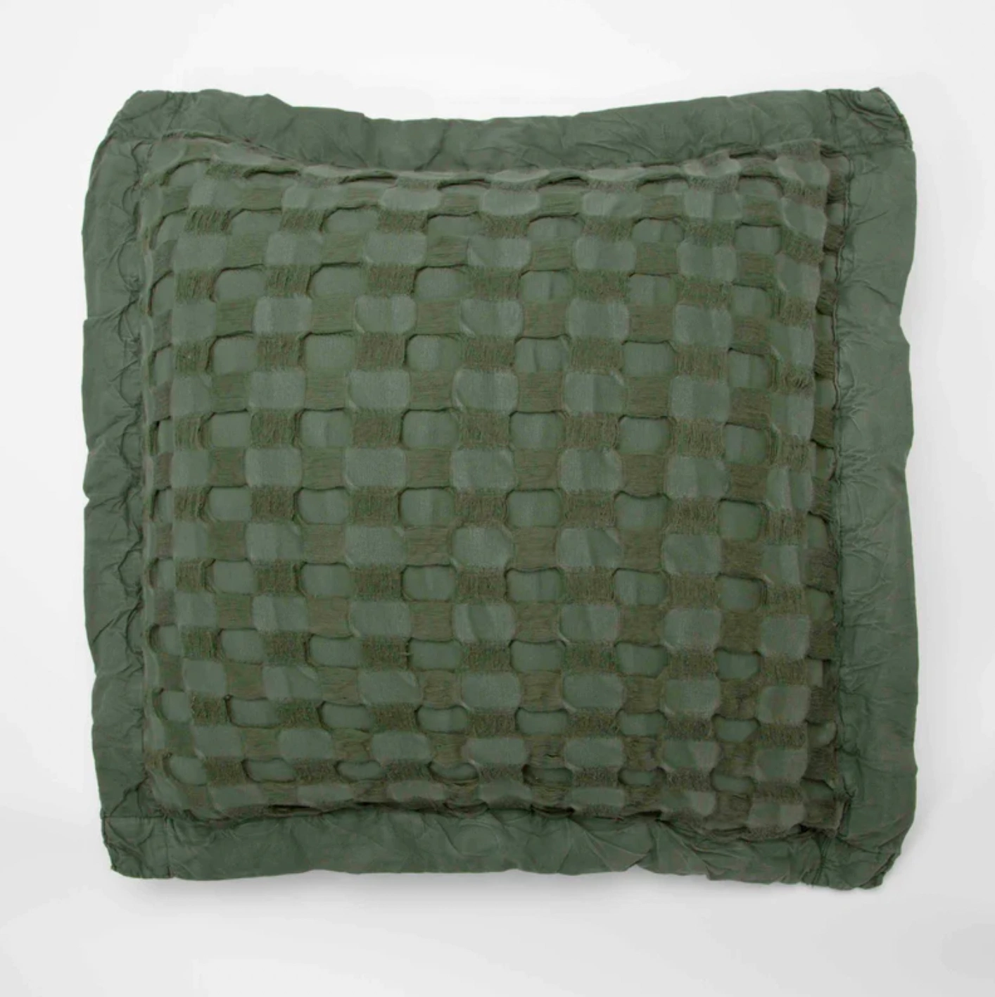 Waffle Organic Cotton Cushion, €79, Conscious Convert