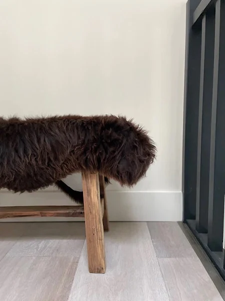 Brown Irish Sheepskin Throw, €75, The Wilds