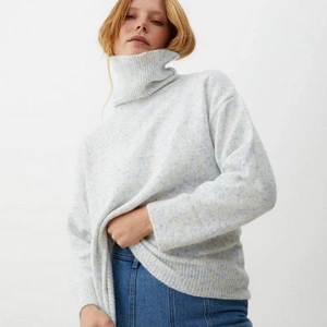 Speckled Roll Neck Blue Knitted Jumpe,r €72, Oliver Bonas