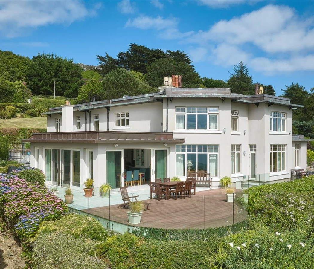 Room with a view: This stunning home on the southern slopes of the Howth peninsula is on the market for just under €5 million