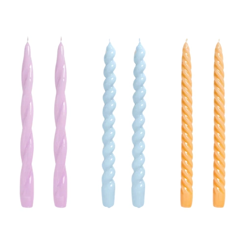 Candle Long Mix (Set of 6), €35, Indigo & Cloth