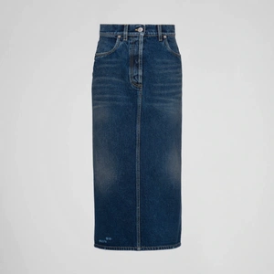 Denim Midi Skirt, €790, Prada