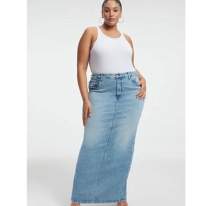 Maxi Denim Skirt, €183.88, Good American