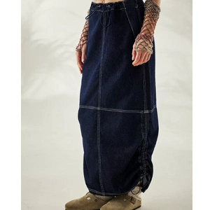 BDG Indigo Denim Cargo Maxi Skirt, €49, Urban Outfitters