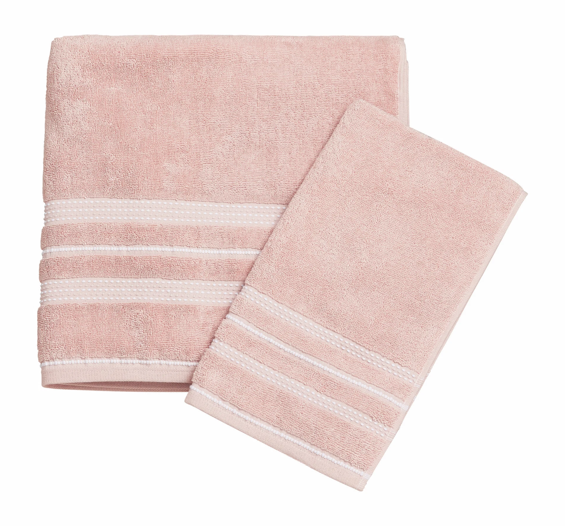 6 Piece Set Pink Towels, €6.99