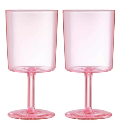 Maison Balzac Pink Wine Glass Set of Two, €83