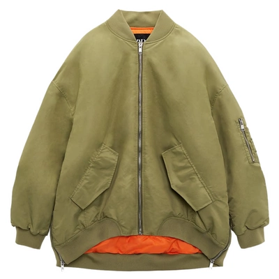 Zara Oversized Bomber Jacket, €59.95