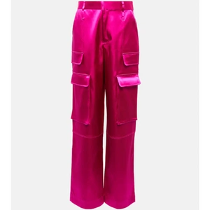 Fram High-Rise Wide-Leg Satin Cargo Pants, €420, MyTheresa