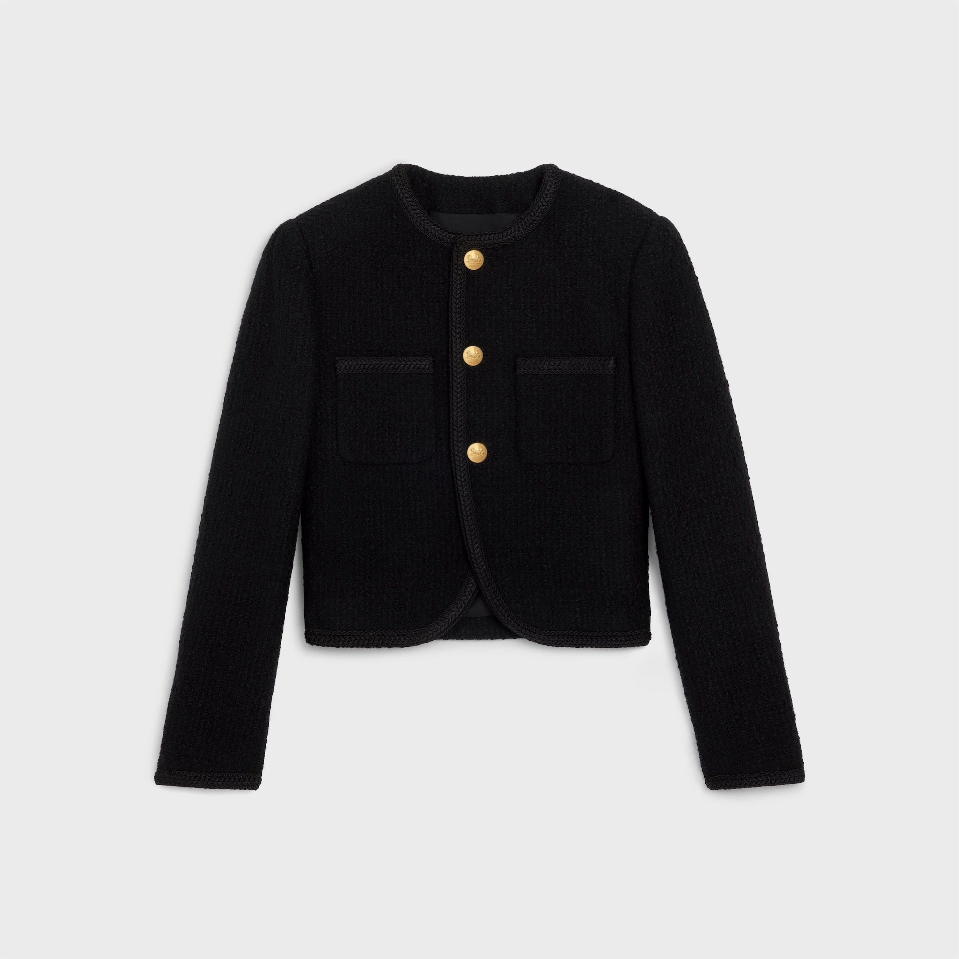 Chasseur Jacket in Boucle Natte Black, €2,750, Chloé