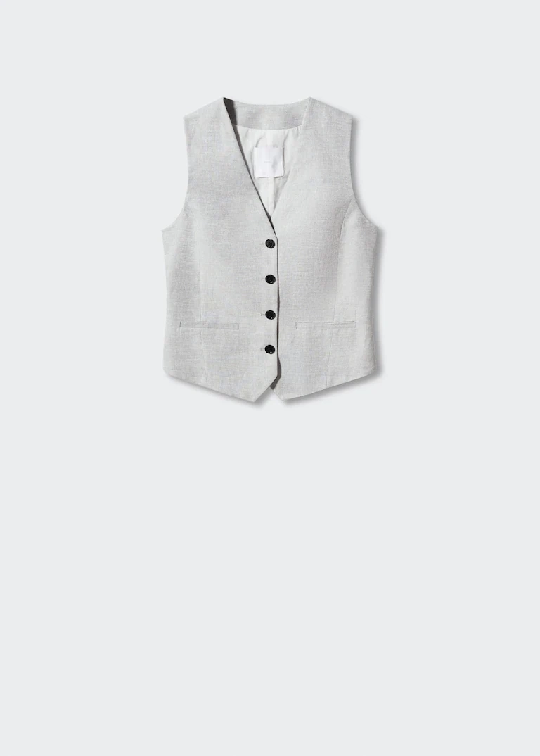 Linen Suit Waistcoat, €45.99